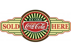 Coca Cola 'Sold Here' Service Station Sign