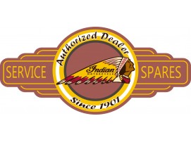 Indian Motorcycle Service Station Sign