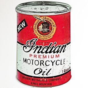 Indian Motorcycle Oil Large Sign