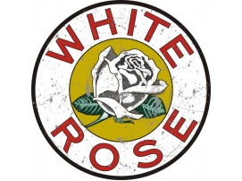 White Rose Heavy Gauge Steel Sign