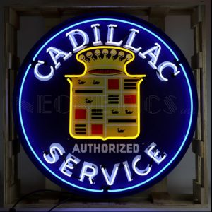cadillac,neon,sign,service,neon sign,mancave,man,cave,vintage,retro,light,caddy