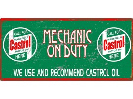 Castrol 'Mechanic on Duty' Large Sign
