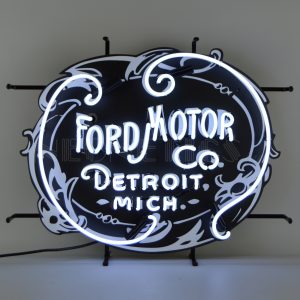 ford,motor,co,detroit,neon,sign,retro,vintage,neon sign,lights,mancave,man,cave,glass,tubing,gift