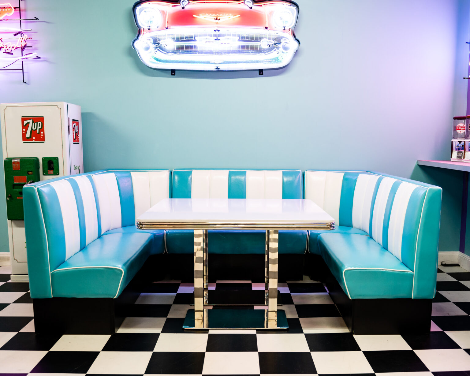 U Shape Diner Booth Set Diner Booths Mancave Madness