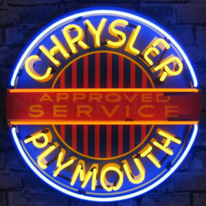 Chrysler Plymouth 24" Neon Sign - IN STOCK NOW!