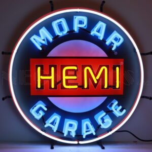 mopar hemi garage 24 neon sign